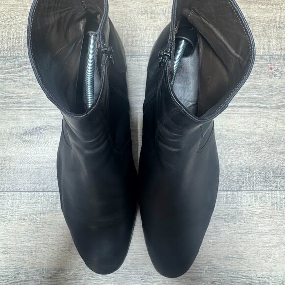 Bruno Magli Raspino Black Napa Leather Boots Men's Size 11.5 - Picture 2 of 7